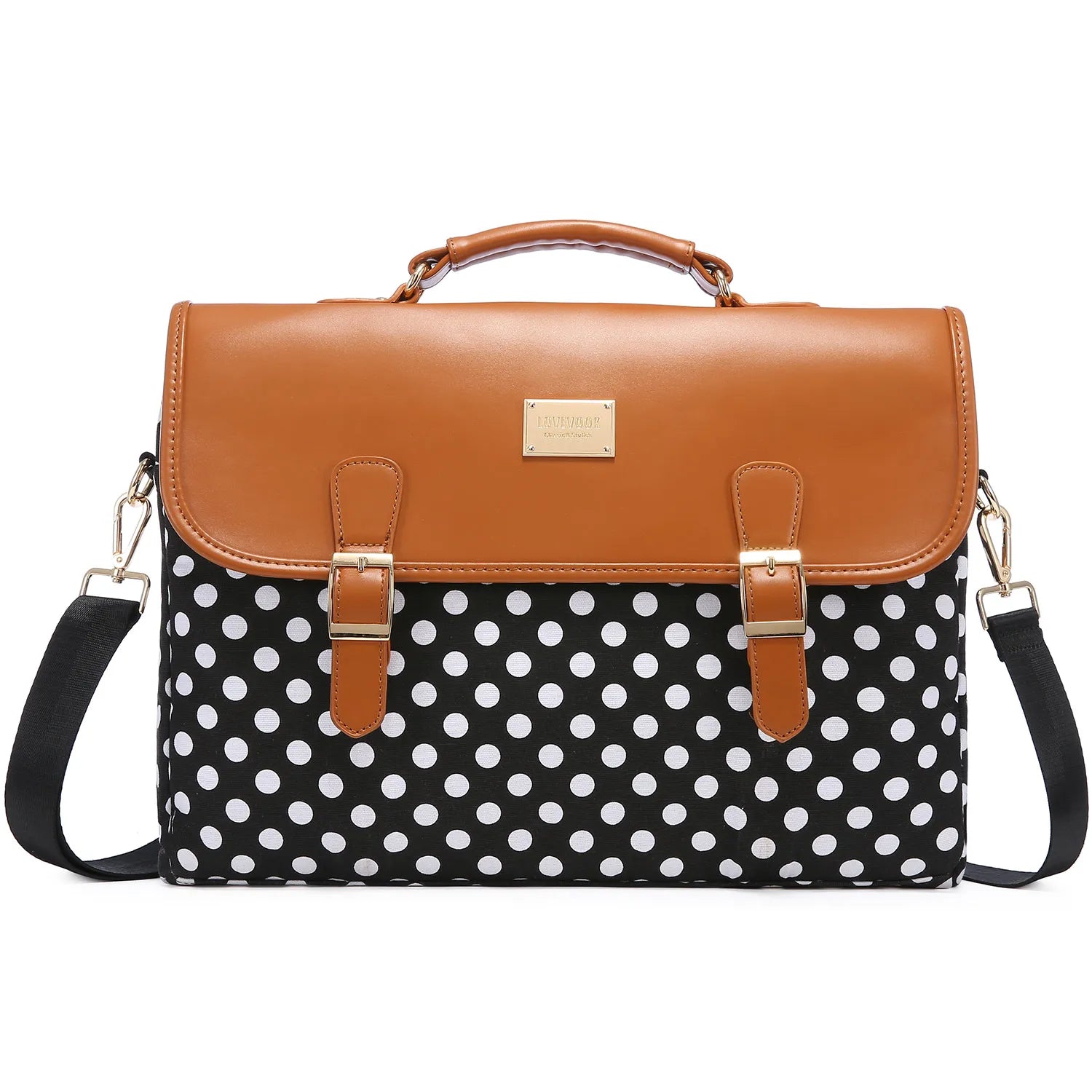 JMT-020170 Stylish 15.6 Inch Laptop Briefcase for Women - Spacious Canvas Shoulder Bag