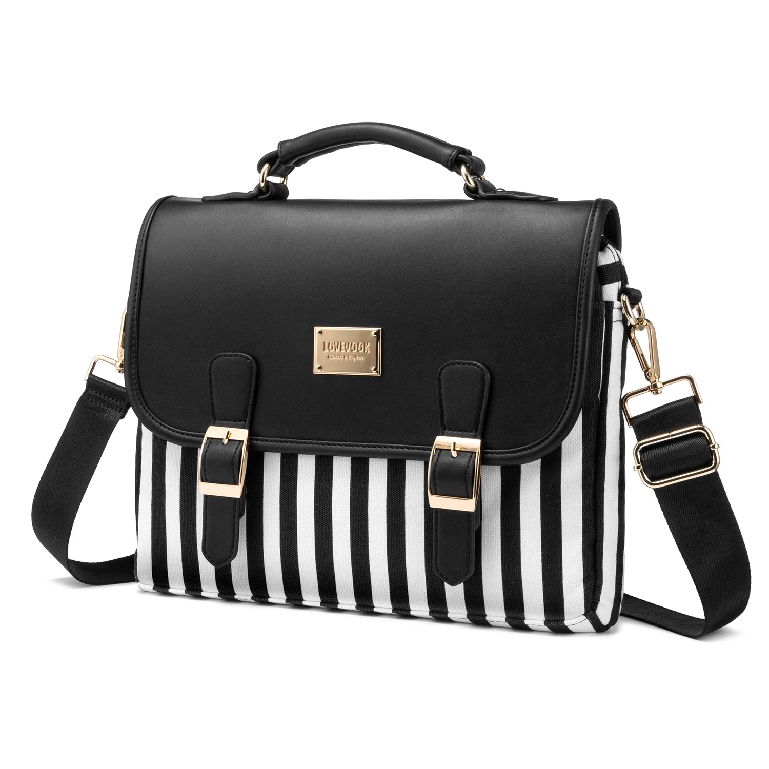 JMT-020170 Stylish 15.6 Inch Laptop Briefcase for Women - Spacious Canvas Shoulder Bag
