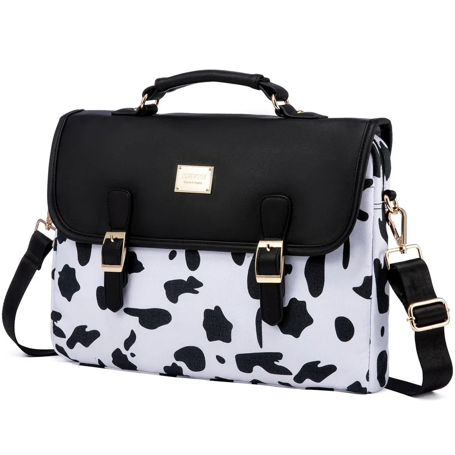 JMT-020170 Stylish 15.6 Inch Laptop Briefcase for Women - Spacious Canvas Shoulder Bag