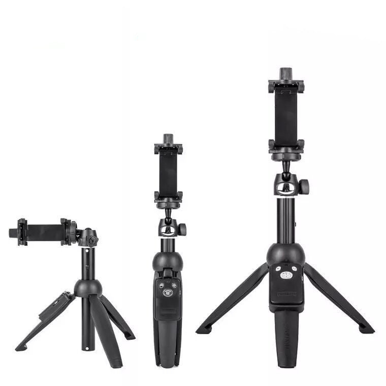 JMT-020362 Bluetooth Selfie Stick Tripod with Remote Control for Mobile Phones, Compatible with iPhone Models, Aluminum Alloy Construction