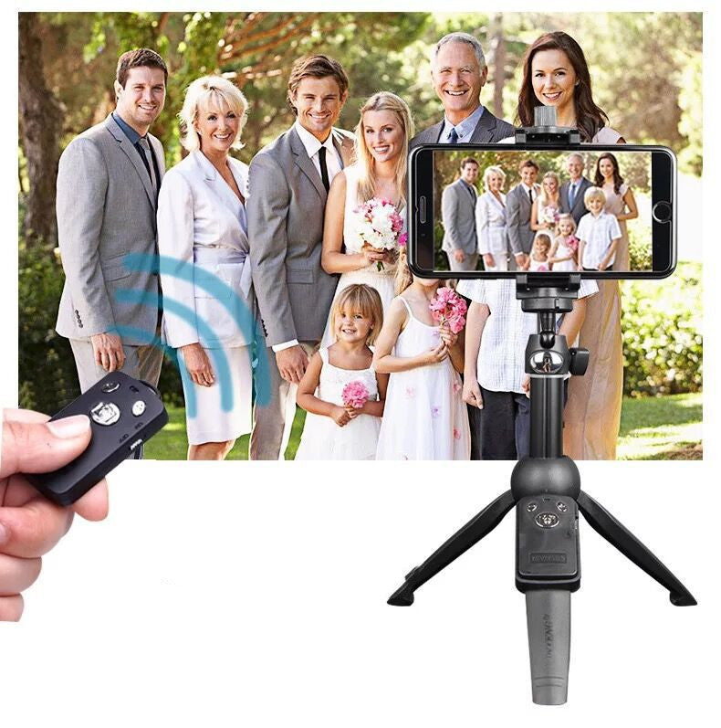 JMT-020362 Bluetooth Selfie Stick Tripod with Remote Control for Mobile Phones, Compatible with iPhone Models, Aluminum Alloy Construction