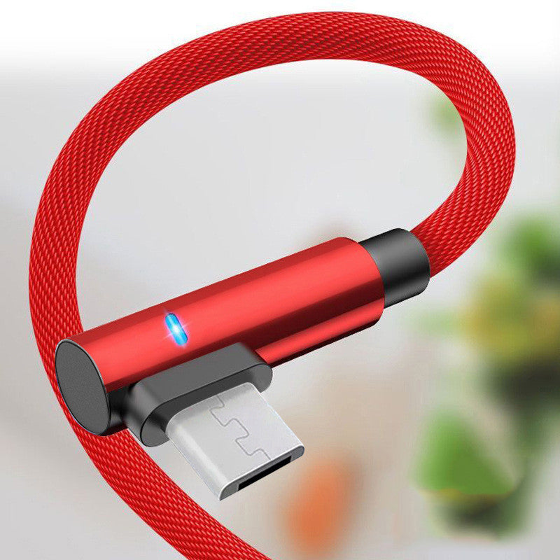 JMT-020682 90 Degree Elbow Anti-Winding Charging Cable - Single Head, Universal Compatibility