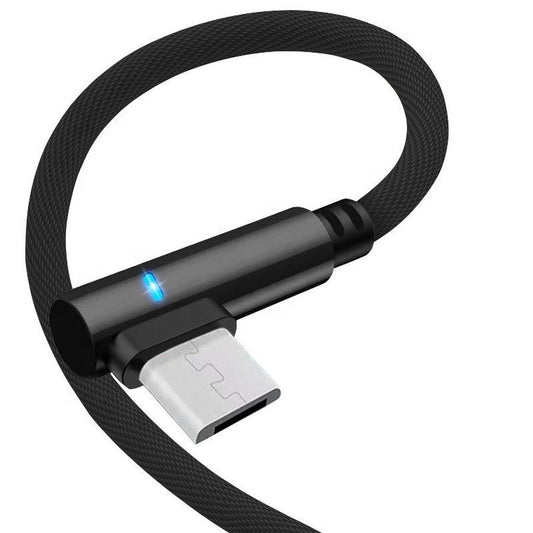 JMT-020682 90 Degree Elbow Anti-Winding Charging Cable - Single Head, Universal Compatibility