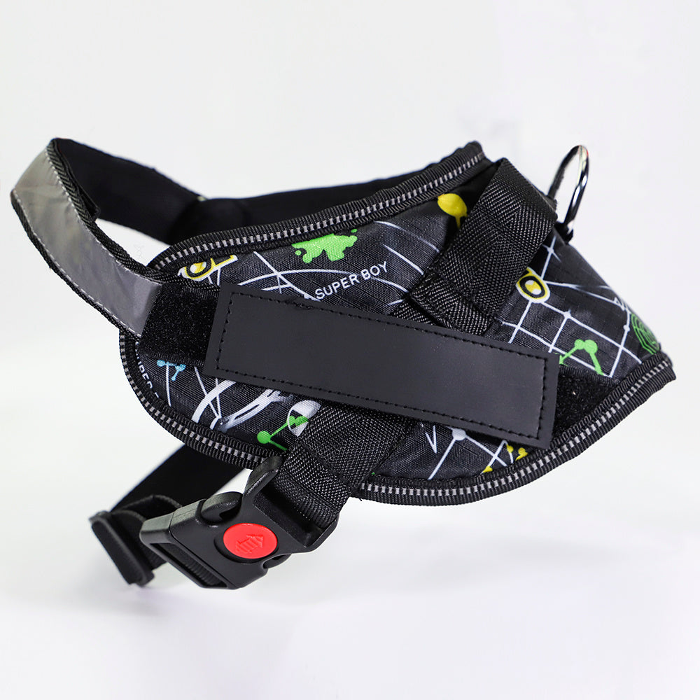JMT-020682 Nylon Dog Chest Harness - Adjustable Sizes XS to XXL for Comfort and Control