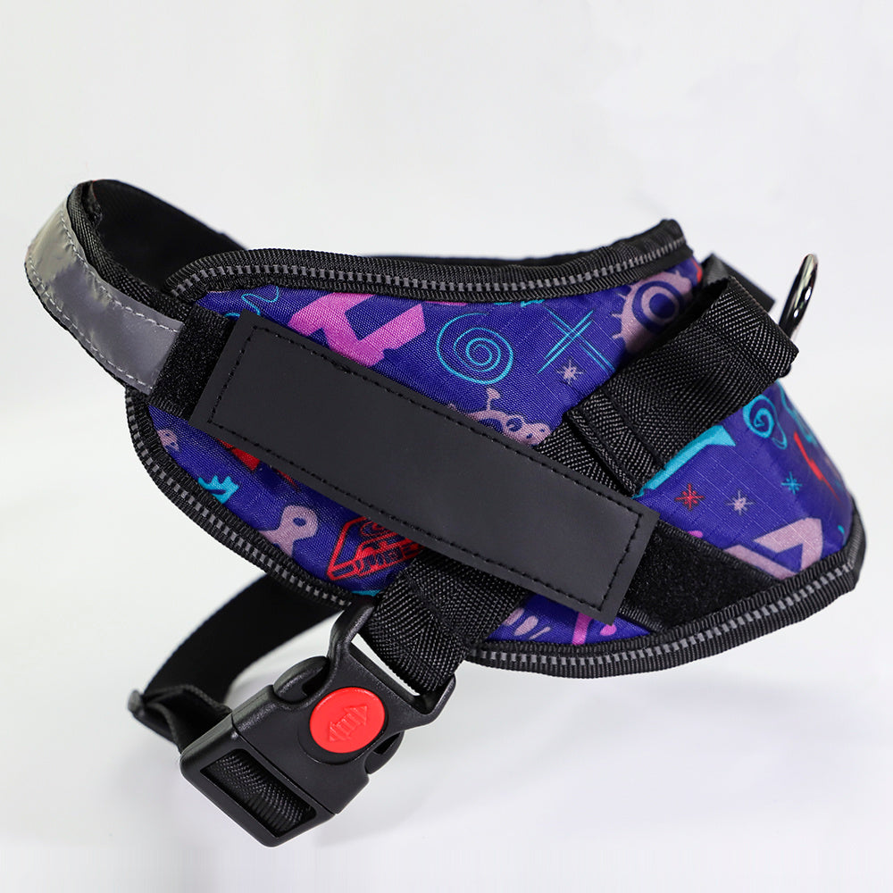 JMT-020682 Nylon Dog Chest Harness - Adjustable Sizes XS to XXL for Comfort and Control