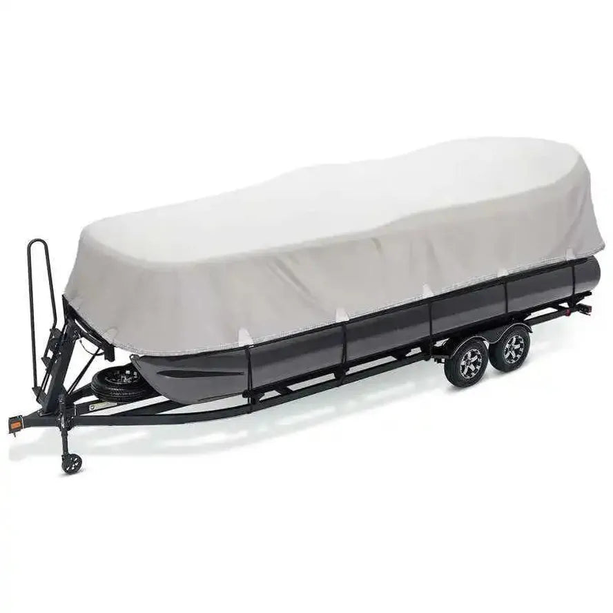 JMT-021130 Upgraded 800D Waterproof Pontoon Boat Cover with PU Coating for 19FT-21FT Boats