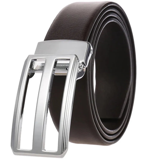 JMT-021258 Genuine Leather Casual Belt with Adjustable Holes - Model LY35-0302-4