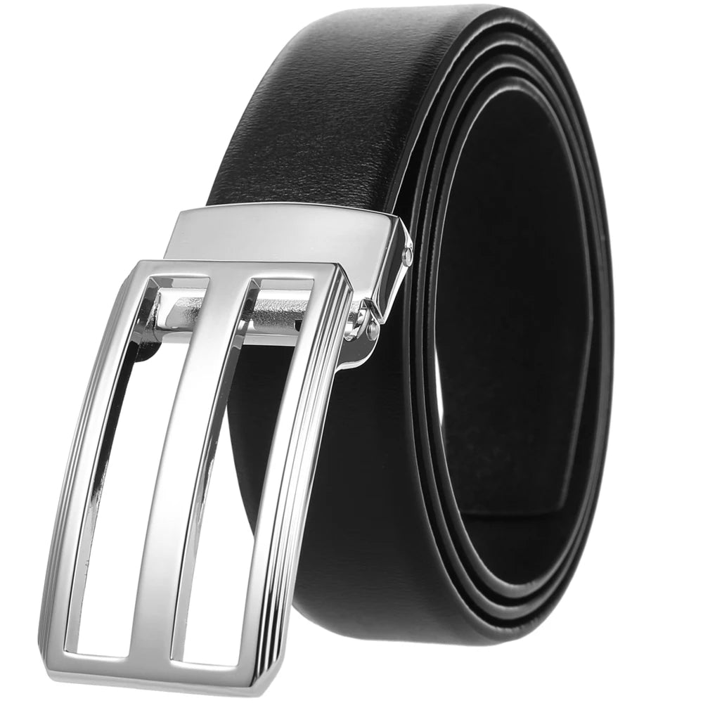JMT-021258 Genuine Leather Casual Belt with Adjustable Holes - Model LY35-0302-4