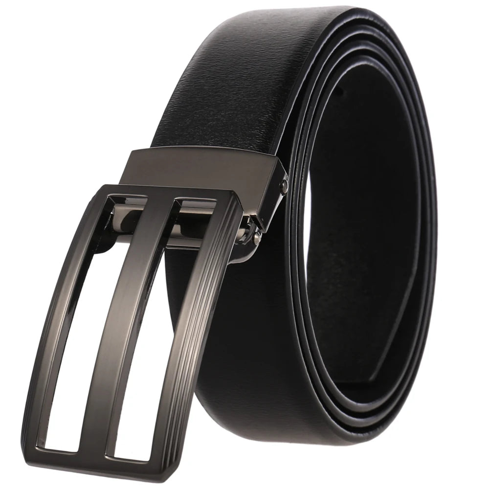 JMT-021258 Genuine Leather Casual Belt with Adjustable Holes - Model LY35-0302-4