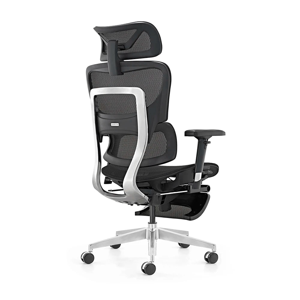 JMT-021258 High-Back Adjustable Swivel Office Chair with Full Mesh and Fabric Upholstery for Enhanced Comfort