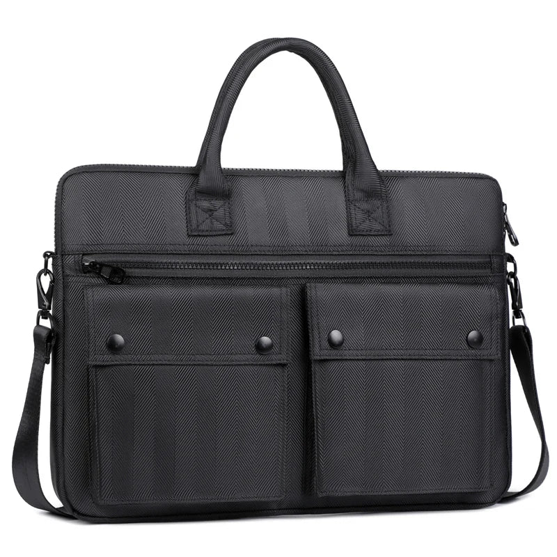 JMT-021322 Casual Oxford Briefcase for 14 Inch Laptop - Multifunctional & Wear-Resistant Business Handbag with Large Capacity