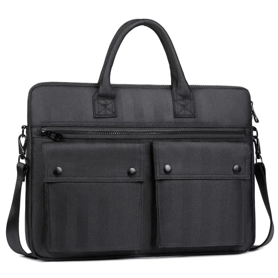 JMT-021322 Casual Oxford Briefcase for 14 Inch Laptop - Multifunctional & Wear-Resistant Business Handbag with Large Capacity