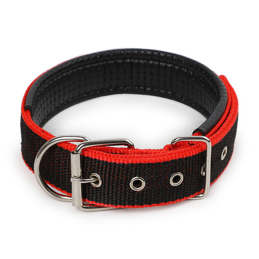 JMT-021322 Durable Nylon Dog Collar for Small to Medium-Sized Dogs in Multiple Sizes: Blue, Black, Red, Green
