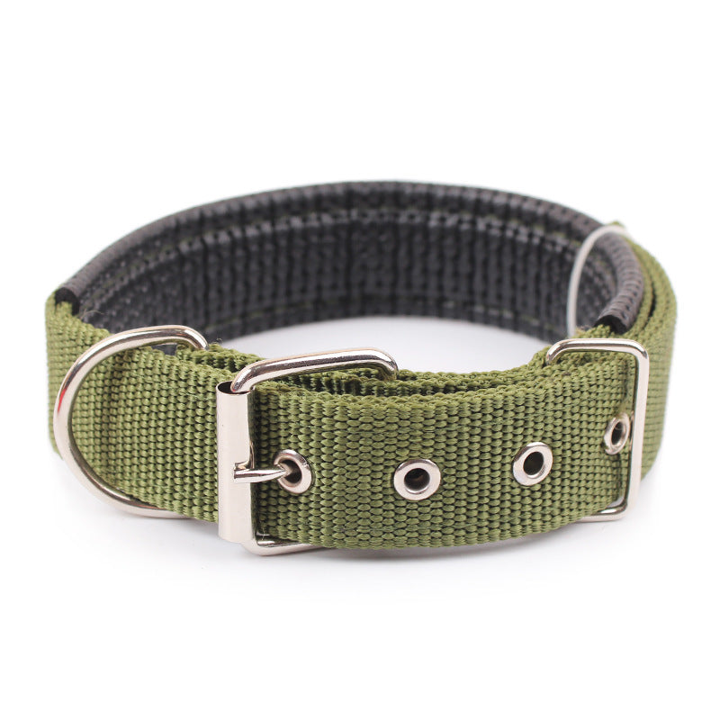 JMT-021322 Durable Nylon Dog Collar for Small to Medium-Sized Dogs in Multiple Sizes: Blue, Black, Red, Green