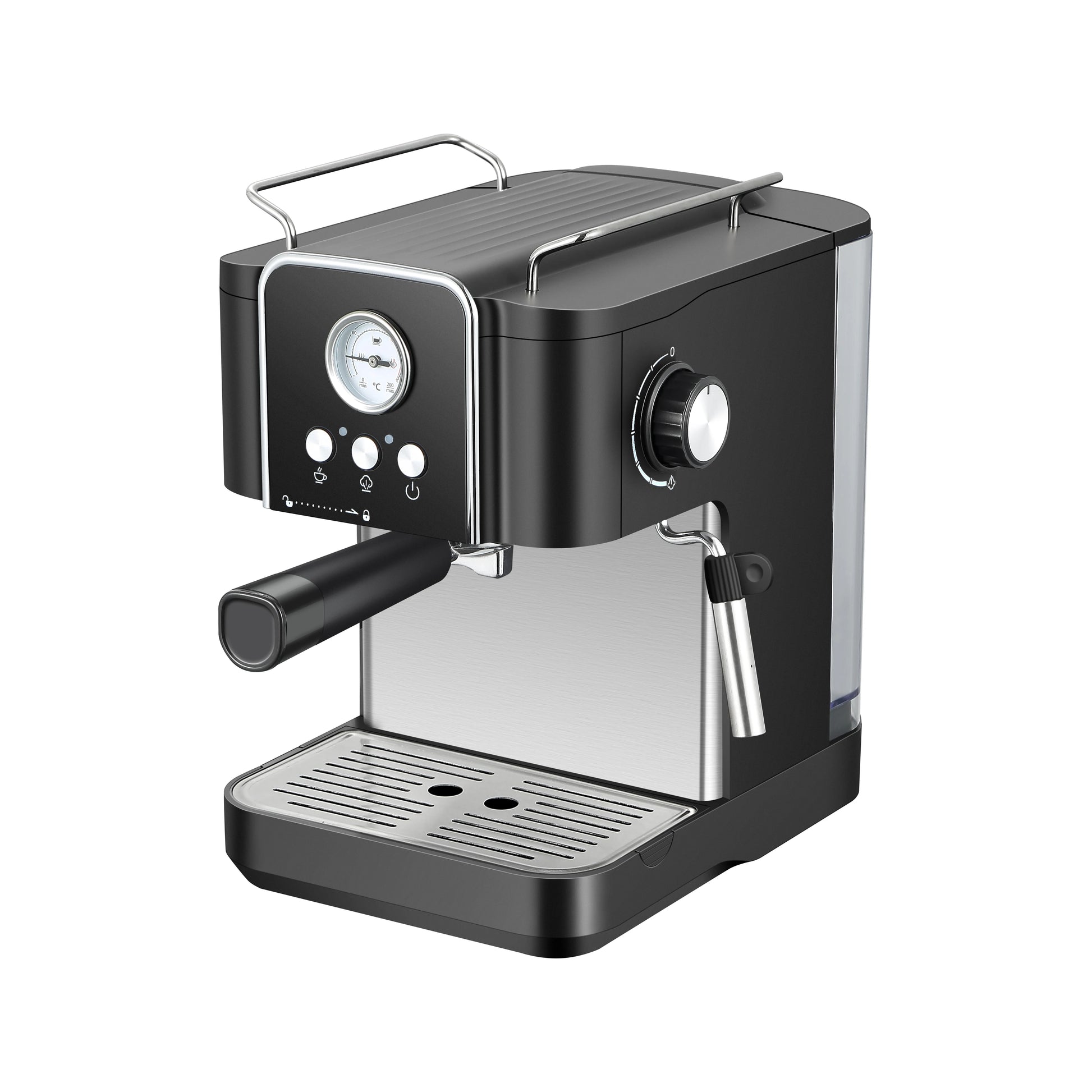 JMT-021322 Semi-Automatic Espresso Machine with 20 Bar High Pressure for Home Brewing and Cappuccino Preparation