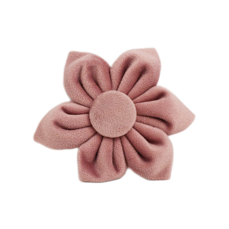 JMT-021834 Light Purple Velvet Dog Collar with Matching Leash and Bowknot, Ideal for Gifts on Various Occasions