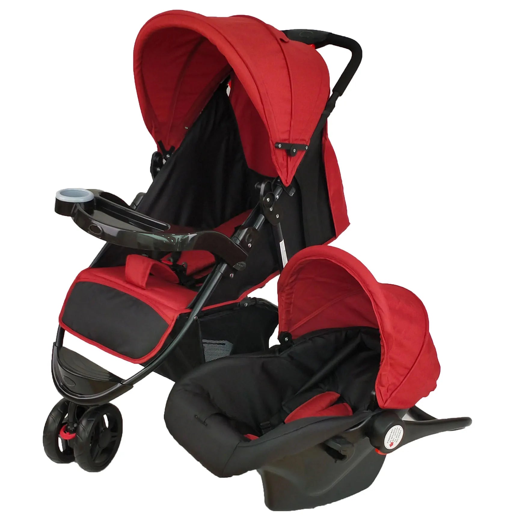 JMT-021834 Travel System Baby Stroller with Car Seat and Adjustable Canopy