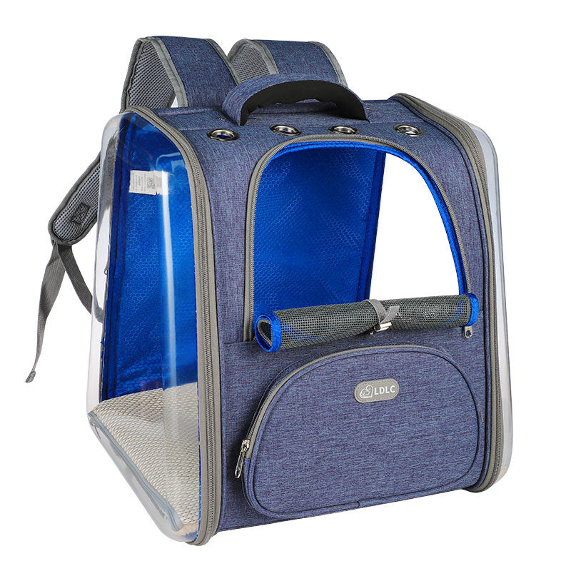JMT-021898 Clear Pet Backpack with Transparent Window for Safe Travel