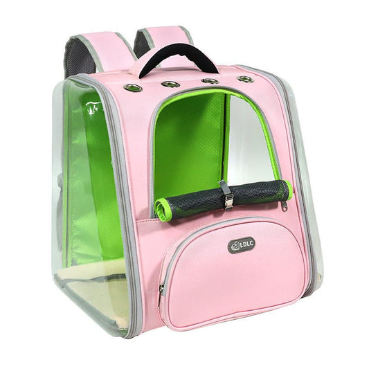 JMT-021898 Clear Pet Backpack with Transparent Window for Safe Travel