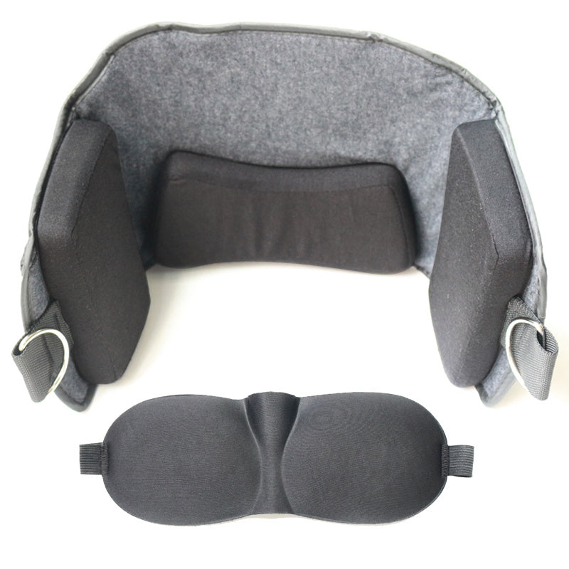 JMT-021898 Neck Hammock for Relaxation and Pain Relief - Soft Polyester and Leather Design with Memory Foam Support