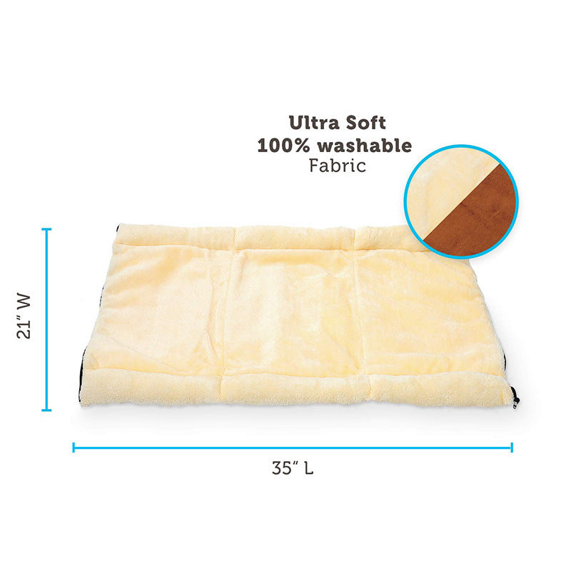 JMT-021962 Foldable Light Brown Pet Nest for Dogs, Durable Cloth Design, Size 83*52 cm