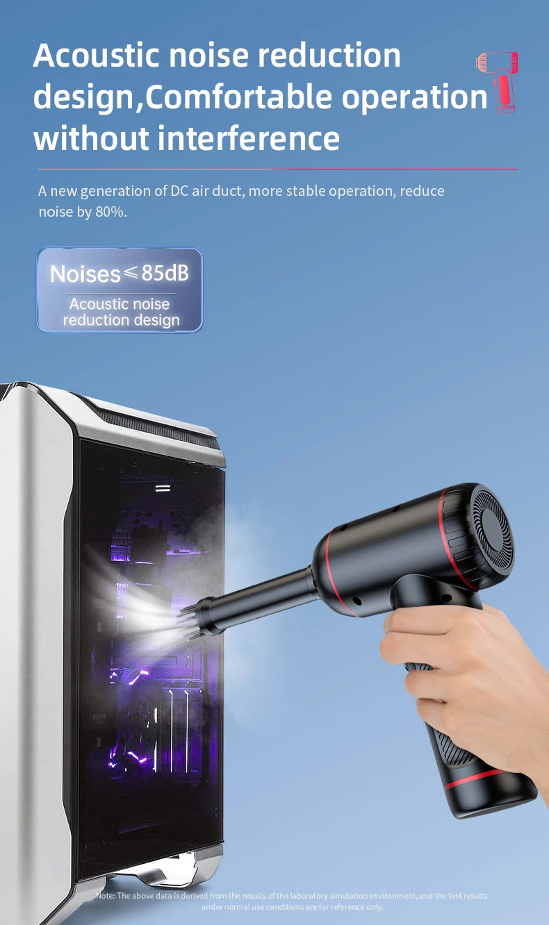 JMT-021962 Portable Handheld Car Vacuum Cleaner with Integrated Blow & Suck Functionality and Strong Suction Power