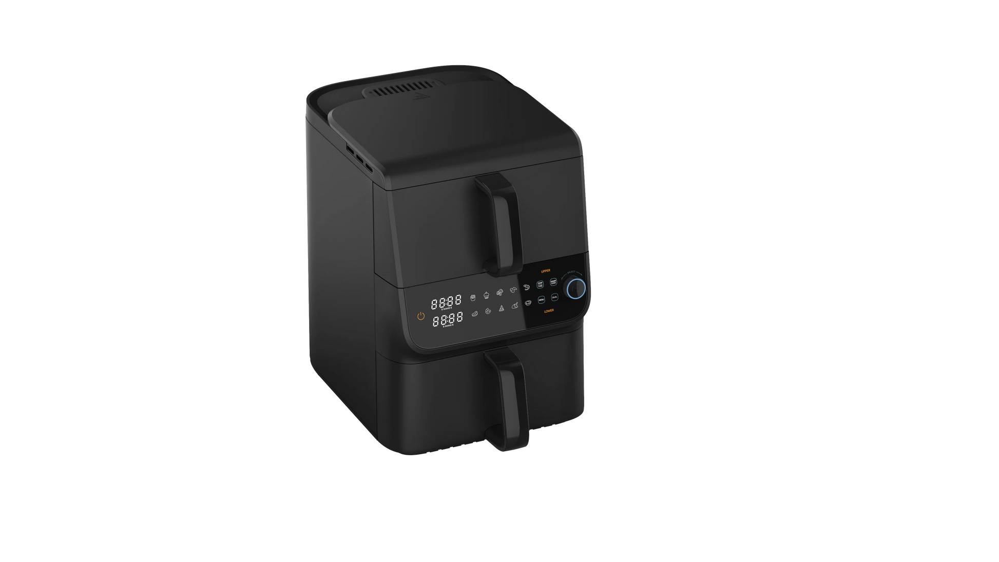 JMT-022410 10L Dual Core Air Fryer with Digital Control, Oil-Free Cooking for Home Use