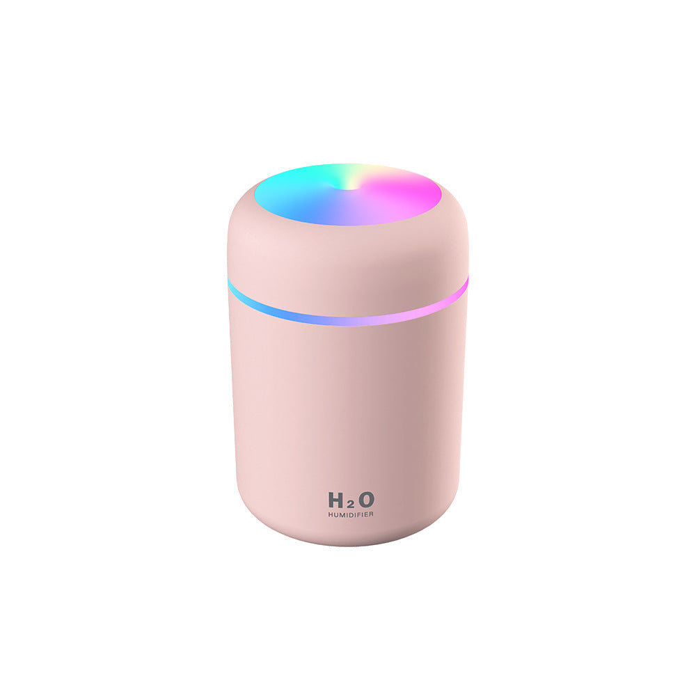 JMT-022474 300ml Portable Cool Mist Humidifier with Multicolor LED Light and Auto Shut-Off
