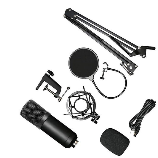 JMT-022986 Condenser Microphone Set BM-700 with Metal Construction for Recording and Live Performances