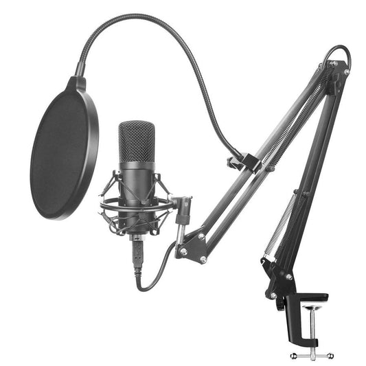 JMT-022986 Condenser Microphone Set BM-700 with Metal Construction for Recording and Live Performances