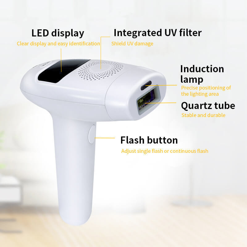 JMT-023050 IPL Laser Hair Removal Device with LCD Display and 5 Energy Levels - 990,000 Pulses