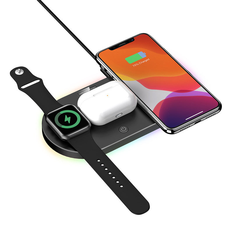 JMT-023498 15W Fast Charging Multi-Function Wireless Charger with USB Interface
