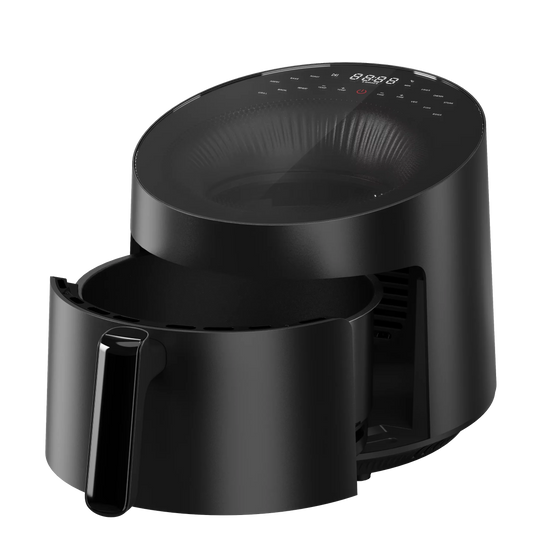 JMT-023562 Digital Air Fryer with Top Window and Lightwave Tube Heating - 5L Capacity, Multi-function, Oil-free, Non-stick Design