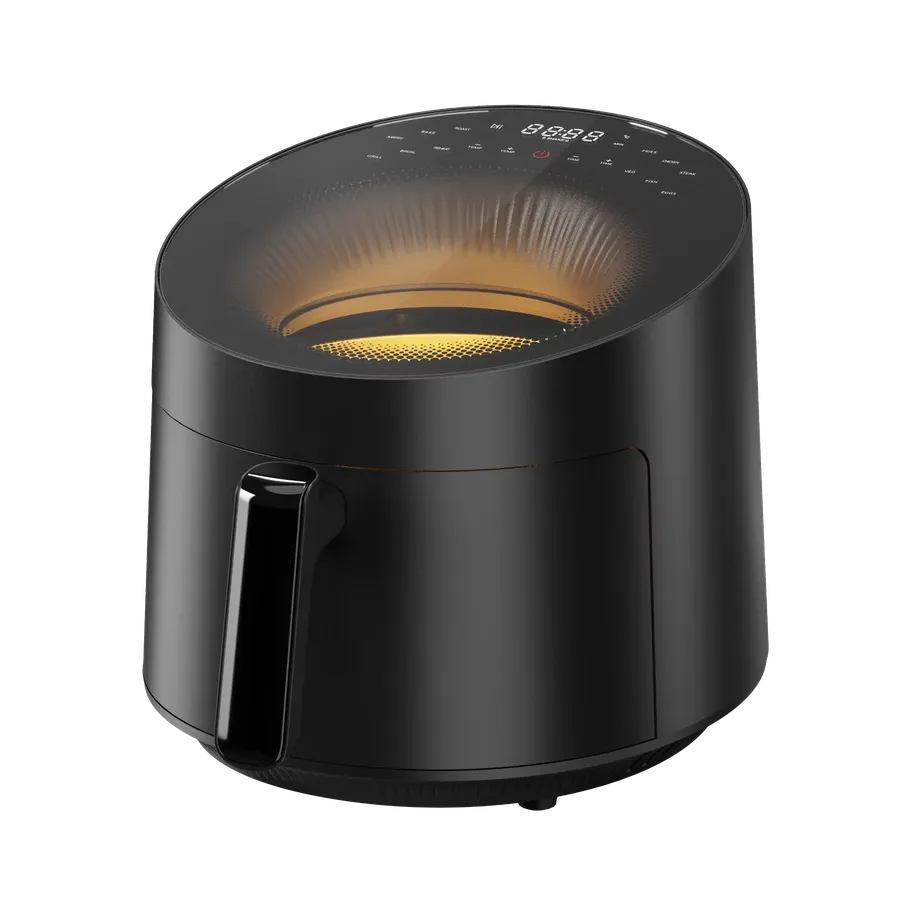 JMT-023562 Digital Air Fryer with Top Window and Lightwave Tube Heating - 5L Capacity, Multi-function, Oil-free, Non-stick Design