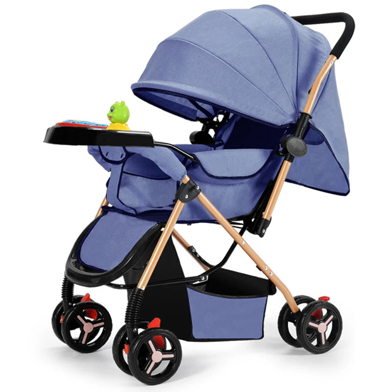 JMT-023818 Lightweight Foldable Baby Stroller for Travel, Compact Pushchair with Adjustable Canopy and Comfort Features