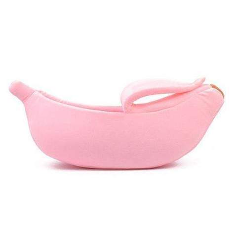 JMT-024266 Cozy Banana Shape Dog Bed for Pets – Warm, Soft, and Comfortable Kennel in Multiple Colors and Sizes
