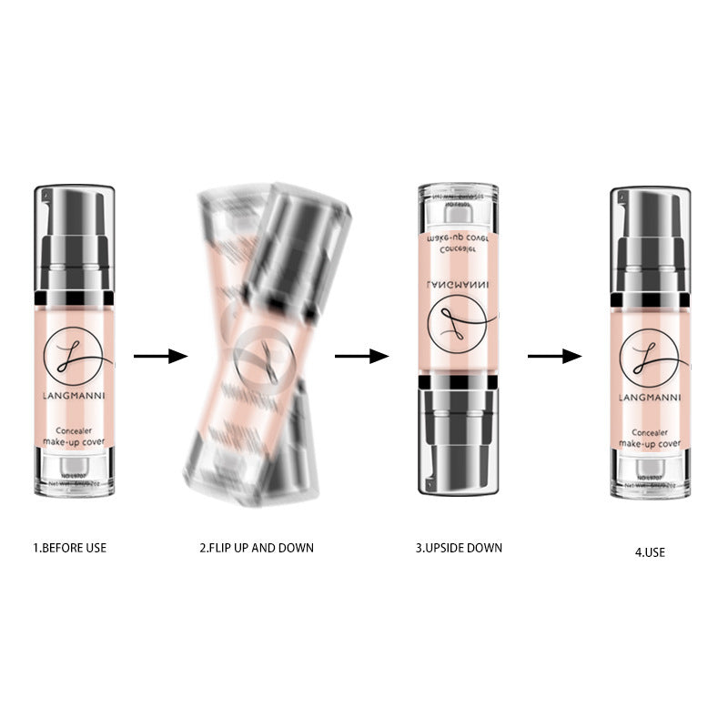 JMT-024394 Waterproof Creamy Liquid Foundation Concealer - 6ml Translucent Skin Moisturizer