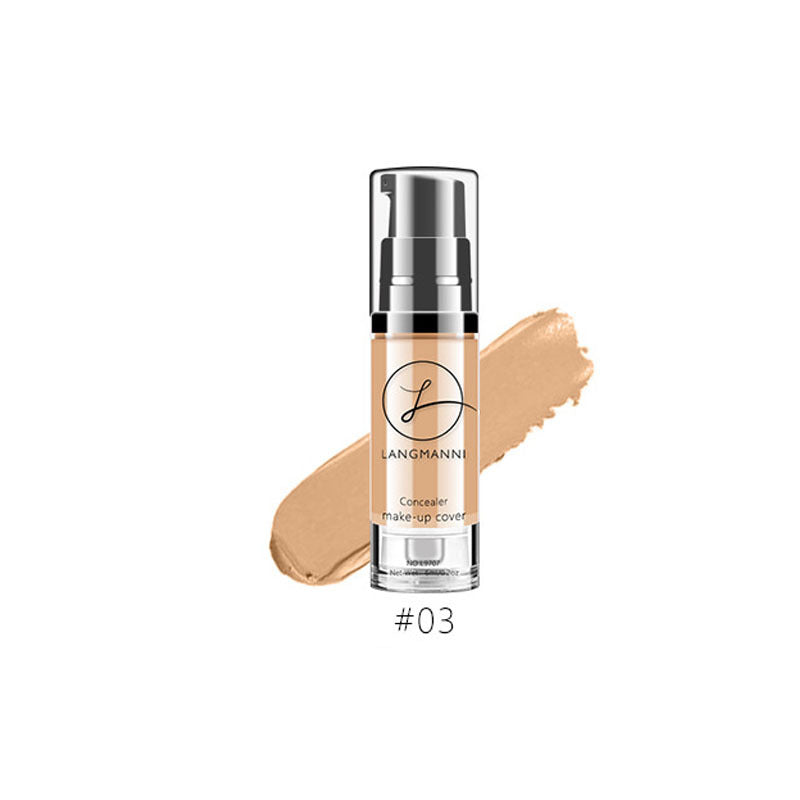JMT-024394 Waterproof Creamy Liquid Foundation Concealer - 6ml Translucent Skin Moisturizer