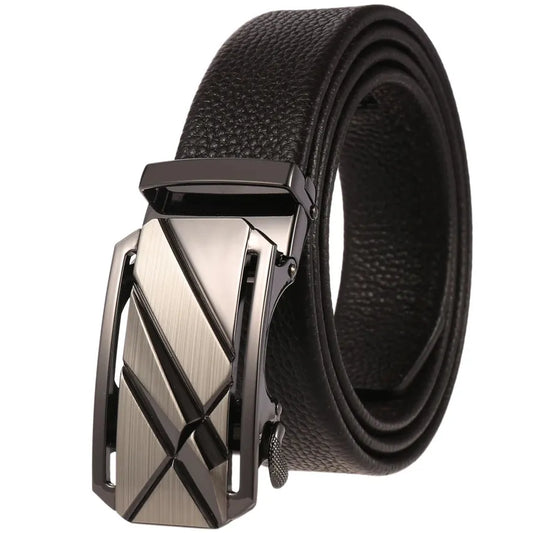 JMT-024714 Men's Leather Business Belt - Model LY180-596-5, Durable and Stylish Accessory