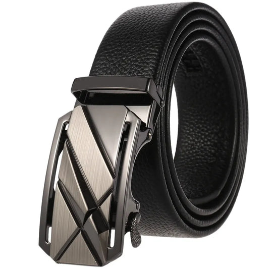 JMT-024714 Men's Leather Business Belt - Model LY180-596-5, Durable and Stylish Accessory