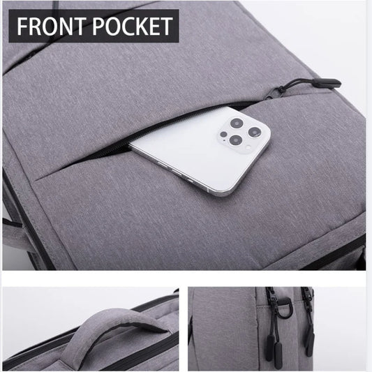 JMT-024778 Waterproof Large Capacity Polyester Laptop Briefcase for Men, Stylish Notebook Shoulder Bag
