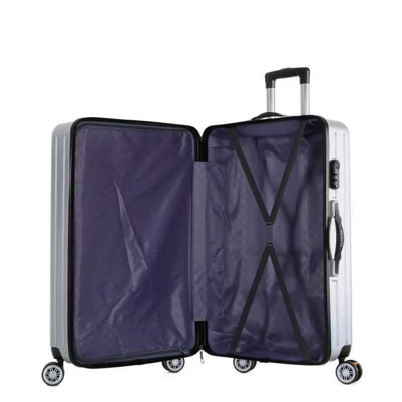 JMT-024842 4-Wheel ABS+PC Trolley Luggage Sets for Travel - Durable and Lightweight Suitcases