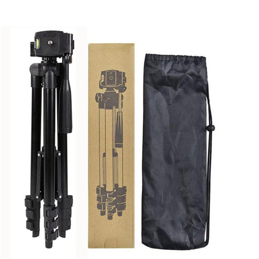 JMT-024970 Portable Aluminum Alloy Tripod with 3D Head for DSLRs and Smartphones, Adjustable Height 0.35-1m