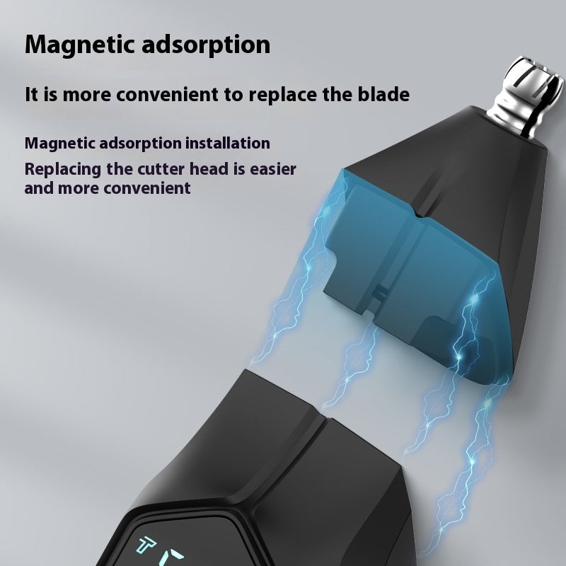 JMT-025098 5-in-1 Men's Hair Clipper with Magnetic Cutter Head and Dual Power System