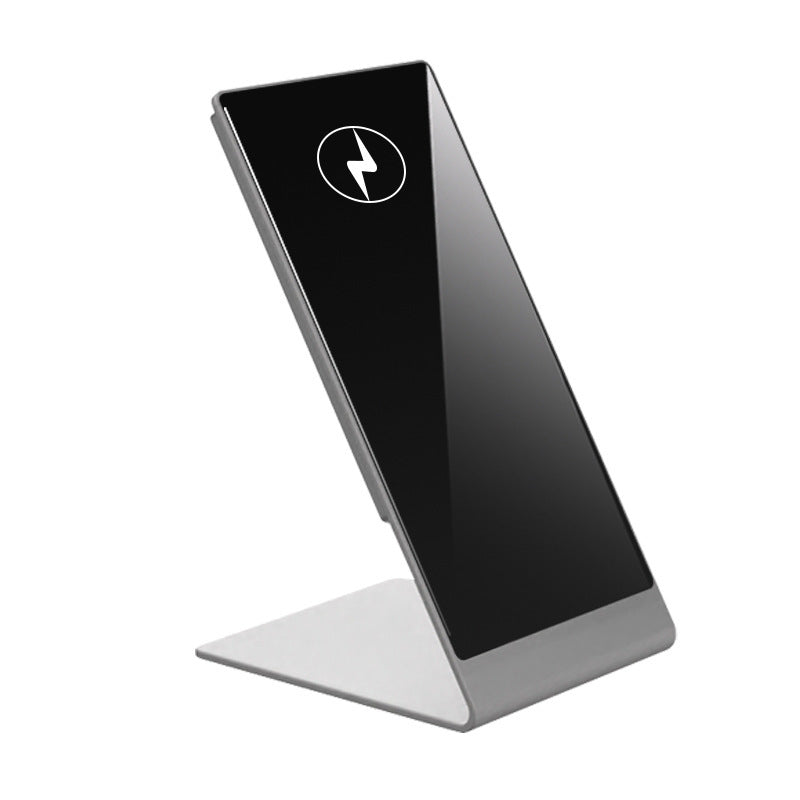 JMT-025290 Desktop Magnetic Wireless Charging Stand for Compatible iPhone Models – Black and Silver Options