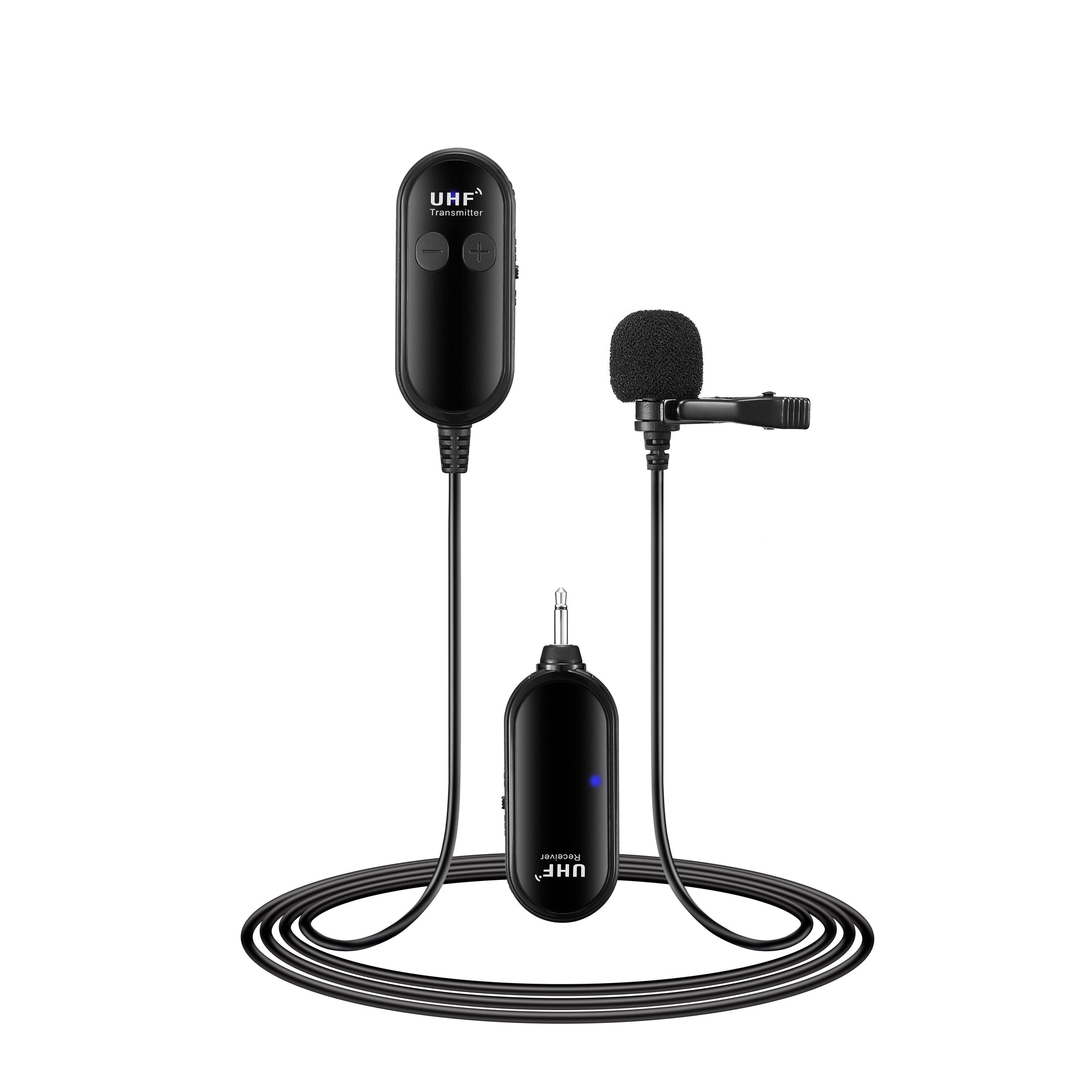 JMT-025290 Lavalier Wireless Microphone for Clear Audio Recording - Omni-Directional Microphone with Wireless Connectivity