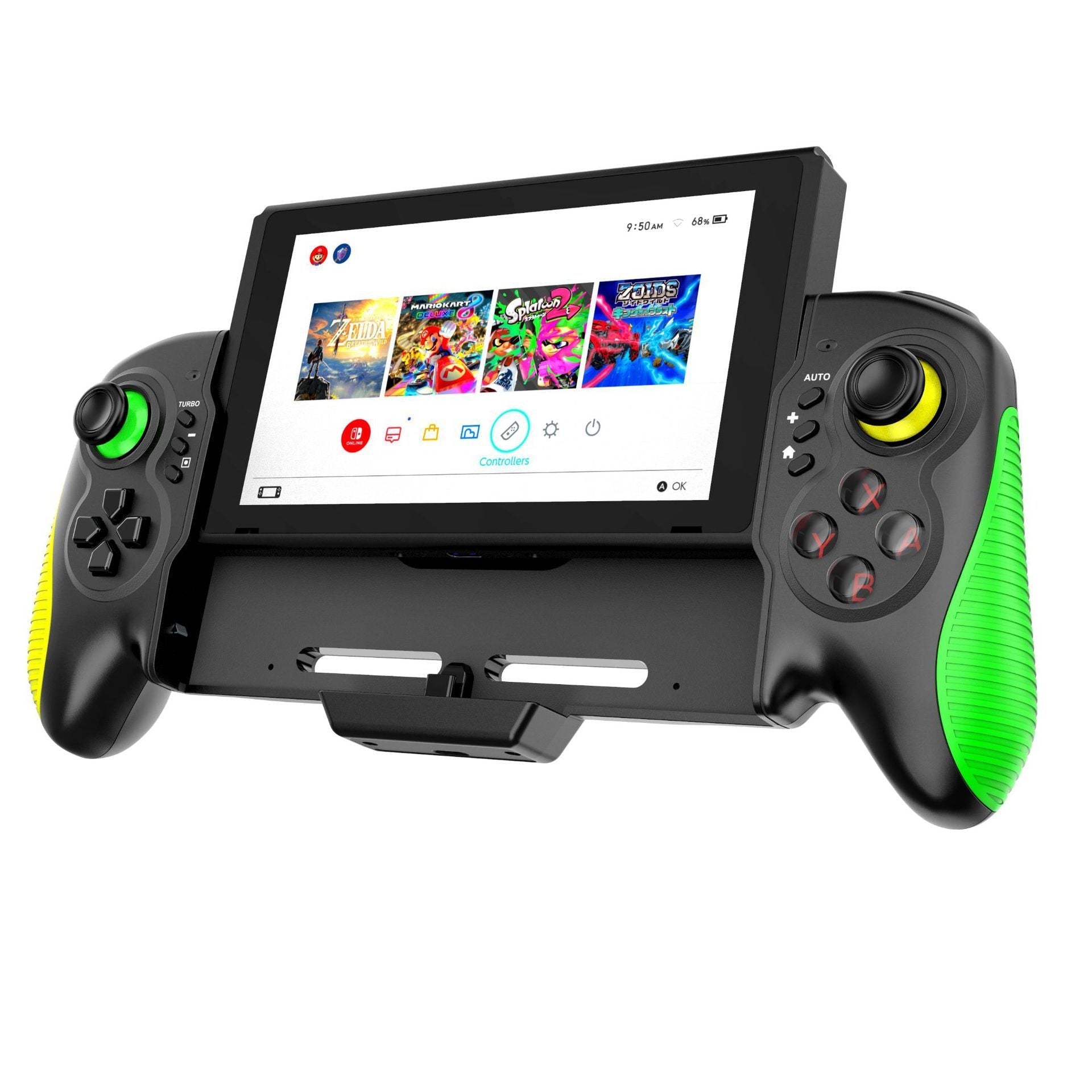 JMT-025418 In-line Somatosensory Game Controller for Switch and PC - Yellow-Green