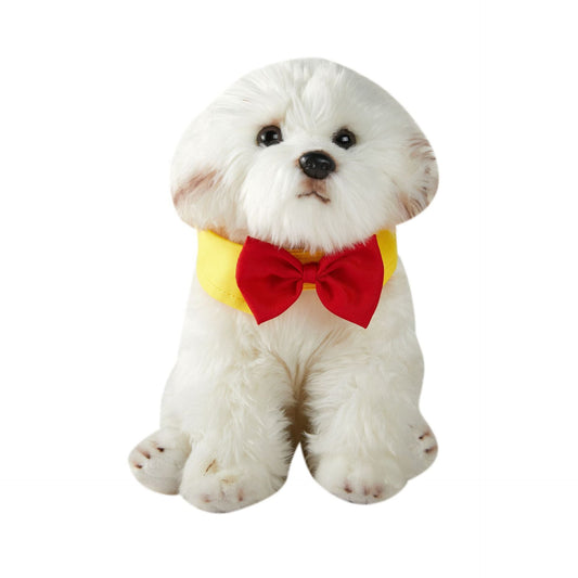 JMT-025610 Adjustable Velcro Bow Tie Pet Collar in Black and Yellow, Red and Yellow, Black and White, Red and White