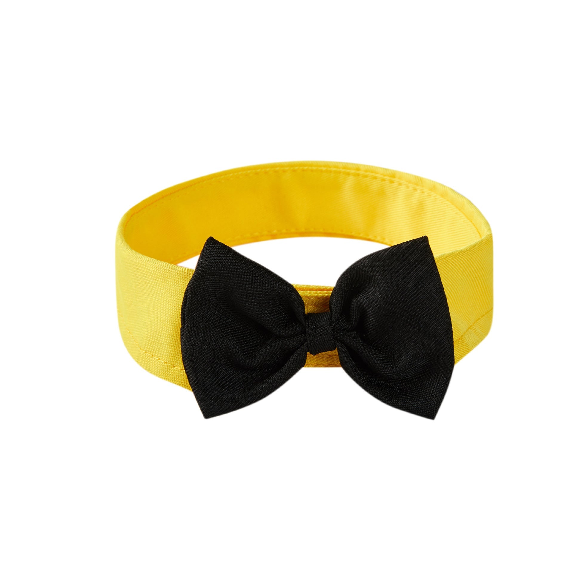 JMT-025610 Adjustable Velcro Bow Tie Pet Collar in Black and Yellow, Red and Yellow, Black and White, Red and White