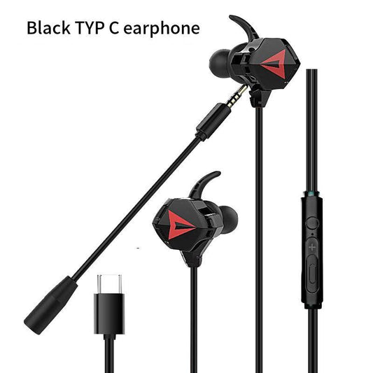 JMT-025930 Wired 35mm Type-C & 3.5mm In-Ear Headphones with Microphone for Music and Gaming